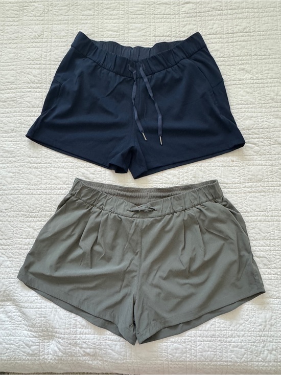 lululemon athletica Pants - lululemon athletica Navy and Olive Women’s Athletic Pull-On Shorts